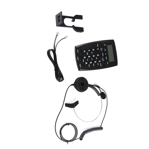 Corded Headset Telefongeräusche Stornierung FSK DTMF Caller ID Dialpad Festnetz von Keenso