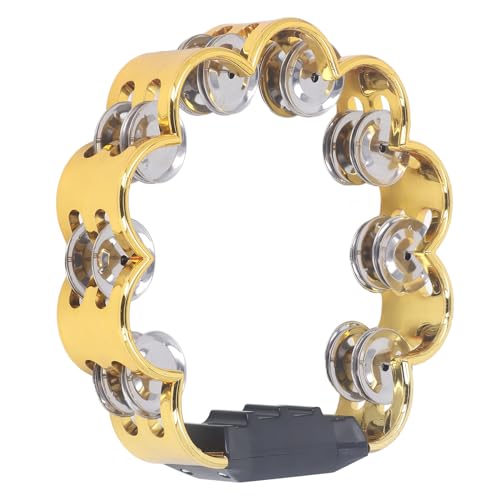 Doppelte Blumendesign -Drum mit Einem Klaren Klang für Die Präsentation Die Party, Spielzeugmusik für Kinder und Erwachsene (GOLD) von Keenso