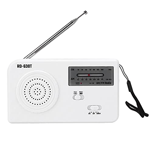 Emergency Weather Radio, RD -638T Tragbares Solarantrieb Handkurbel Am FM -Radio mit LED -Taschenlampe für Innen-/Outdoor -Notfälle von Keenso