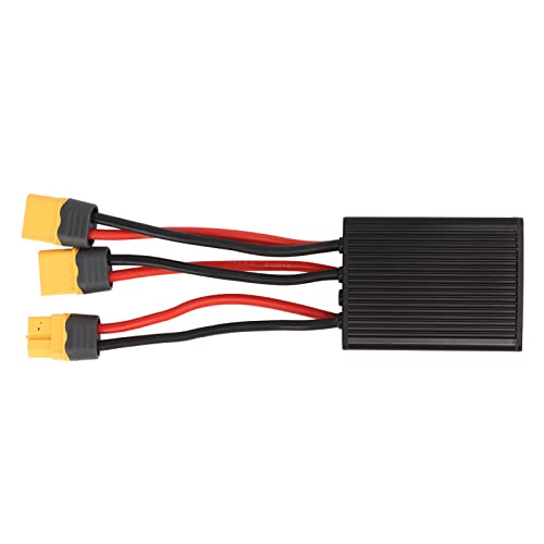 Entladungswandler mit Doppelbatterie für Elektrofahrräder – effiziente Stromversorgung – Anschluss XT60 – Aluminiumlegierung (20 A) (30 A) von Keenso