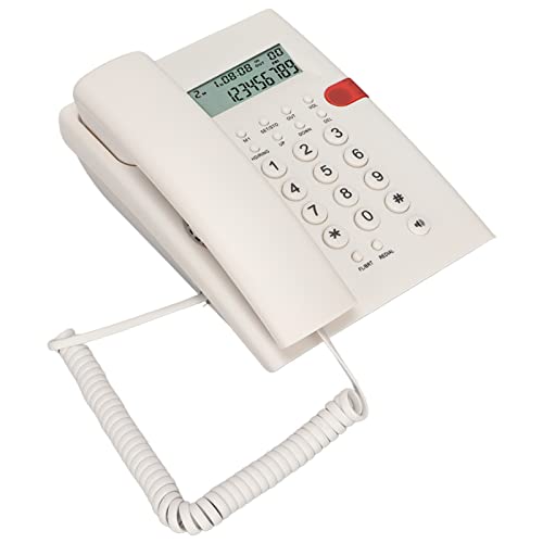 Feste Arbeit Telefon Desktop Superior Performance Clear Audio Clear Caller für das Büro Hotelzimmer (White) von Keenso