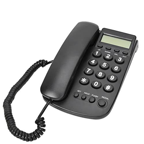 Genauige Hotelunternehmen Telefonerweiterung ohne Anrufer -ID -Desktop Wandtelefon mit Flash Funktion für Hotelhaus Energieeinsparung, FSK/DTMF Dual System Automatische Identifizierung für die von Keenso