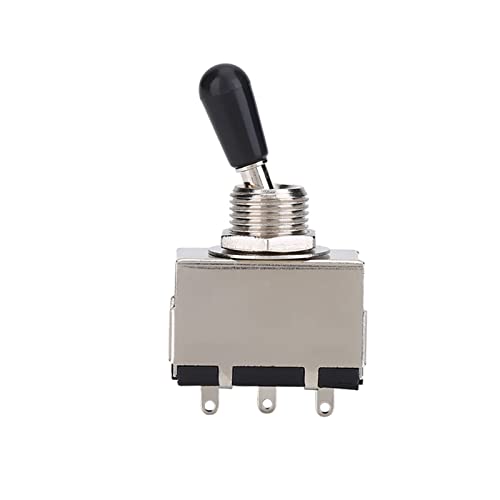 Guitar 3 Way Toggle Switch 3 Way Toggle Switch, Guitar 3 Way Switch for Black Tip Replacement Part for LP Style Electric Guitar Acoustic & Classical Guitar Parts Guitar 3 Way Toggle Switch 3 Way Toggle Switch, Guitar 3 Way Switch for Black Tip Replacement Part for LP Style Electric Guitar Acoustic & Classical Guitar Parts von Keenso