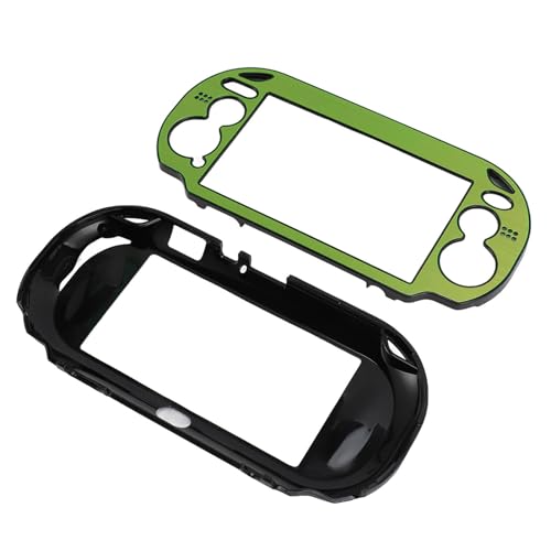 Hard Case für 1000 Gameconsole, Gebürstete Aluminiumabdeckung für PS VITA 1000, Einfach zu Installierende Schutzmetallgehäuse, Gamingliebhaber (Green) von Keenso