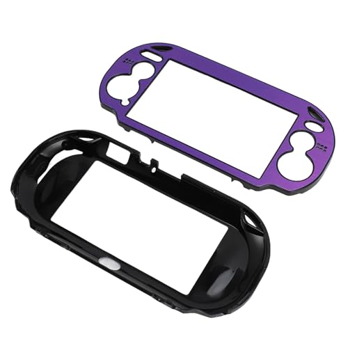 Hard Case für 1000 Gameconsole, Gebürstete Aluminiumabdeckung für PS VITA 1000, Einfach zu Installierende Schutzmetallgehäuse, Gamingliebhaber (Purple) von Keenso