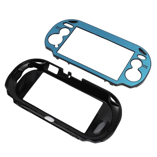 Hard Case für 1000 Gameconsole, Gebürstete Aluminiumabdeckung für PS VITA 1000, Einfach zu Installierende Schutzmetallgehäuse, Gamingliebhaber (hellblau) von Keenso