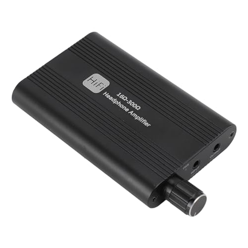 Hörphone -Ampere Compact Brehargable Lithium Battery 3,5 Mm Aux Eingangsausgang Ohrhörer Verstärker für MP3/MP4 Player Leichtes ABS -Material von Keenso
