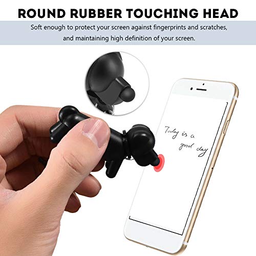 Hundetyp Cute Stylus Stift für Telefontablette, Hochsensitivitäts-Touch-Stift für Mobiltelefone Tablet Zeichnung, Universelle Elektronische Geräte, Kunststoff Schwarz (Goldener Hound) von Keenso