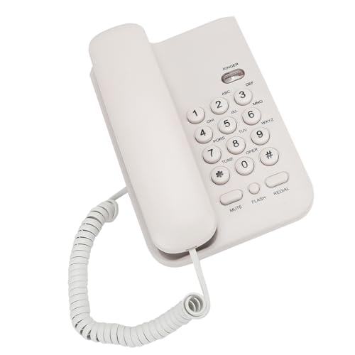 KX T3026CID Haltbares Telefon mit Zuverlässiger Leistung für Hotel in Schwarz, Weiß - UK Telefonlinie (White) von Keenso