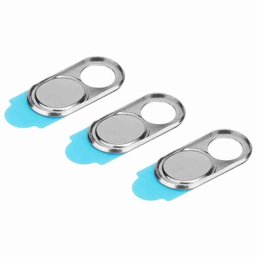 Kameraschutz Metall -Objektiv Cap Webcam Cover 3PCS Ideales Tool für Smartphone und Tablets (Silver) von Keenso
