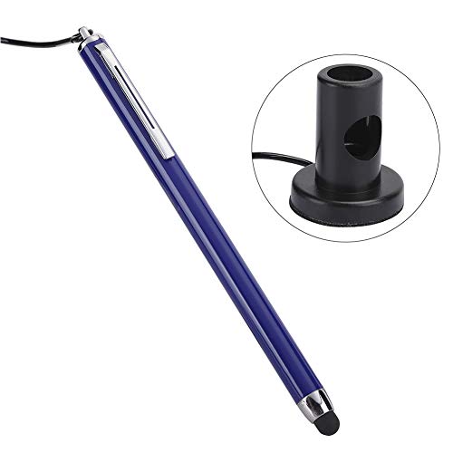 Kapazitiver Aktiver Stylus -Touchscreen -Stift für Widerstand MP4/MP5 mit Federseil, Schwarz/Weiß/Blau Stylus für das Schreiben von Boards (Blue) von Keenso