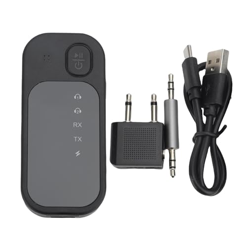 Keenso 5.4 Empfänger-Sender, Sender mit Geräuschunterdrückung, 2-in-1-Kabelloser Auto-AUX-Adapter für Kopfhörer von Keenso
