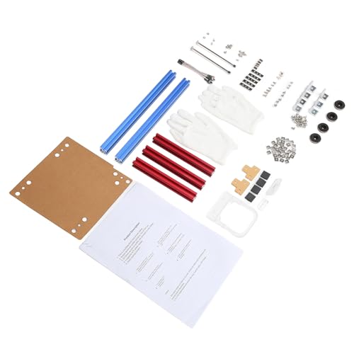 Keenso Aluminium ITX Test Bench Computer Case Bracket Ultimate Air - -Design für Gaming Enthusiasten und Hardware Enthusiasten (Blau Rot) von Keenso