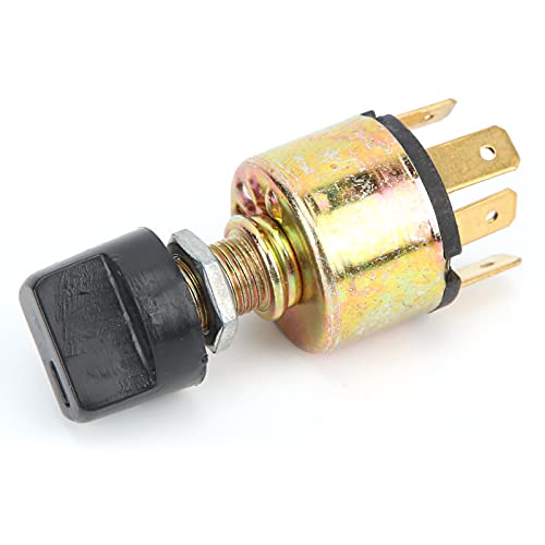 Keenso Auto Klimaanlage Gebläseschalter, 12V / 24V, Schwarz, 3-Stufen, Kunststoff, Manuell, Oberflächenmontage von Keenso