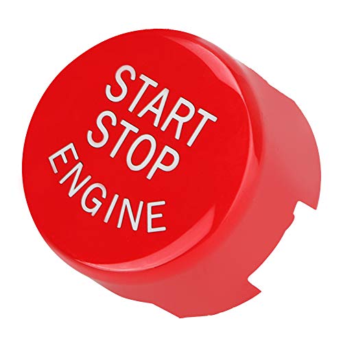 Keenso Auto Startknopf, Auto Motor Start Stopp Knopf ABS Ein-Klick Startknopf für F20 F21 F22 F23 F30 F31 F32 F33 F10 F11 G30(Rot) von Keenso