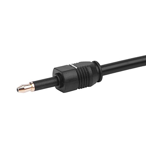 Keenso Digitales Optisches Kabel Hochwertiges PVC Stabiles High Definition-Soundkabel für DVD-CD-Computer PS3 HDVD Schwarz 1,5 M (#1) von Keenso