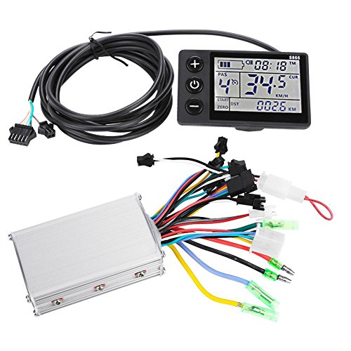 Keenso Elektroroller Controller Kit, Wasserdicht Controller mit LCD Anzeigetafel für Elektrofahrrad, Elektroroller (24V-36V / 36V-48V 250W / 350W ) von Keenso