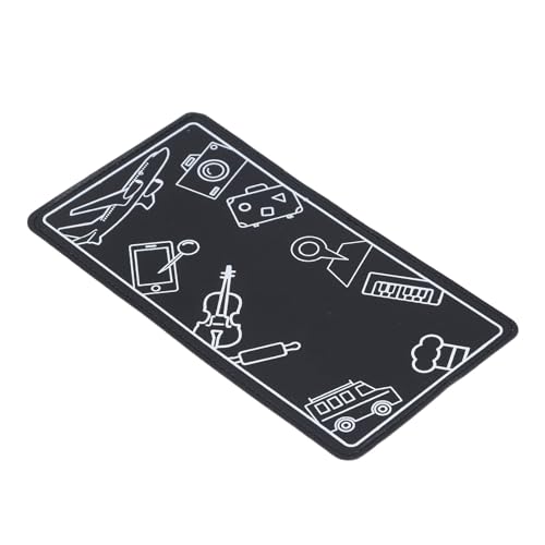 Keenso Flugzeug Telefonhalter Flexibler Faltbarer Tragbarer Stand für Hände Reise nach Hause Nutzung Eiter Material (Black) von Keenso