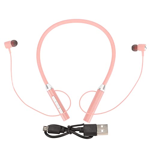 Keenso Halsband - -Ohrhörer, Drahtlose Kopfhörer mit Mikrofon Zum Laufen (PINK) von Keenso