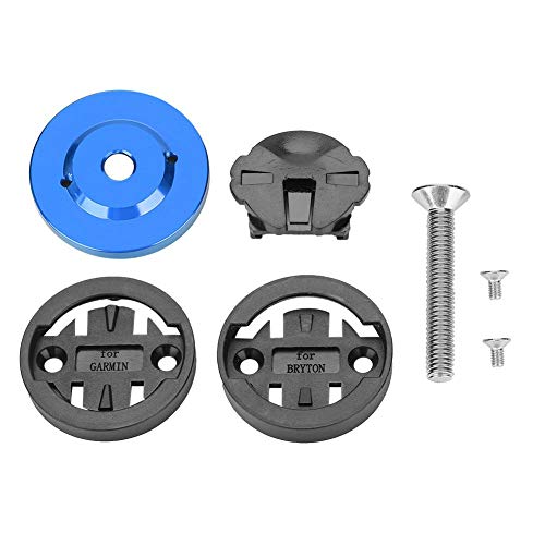 Keenso Halterung für Kilometerzähler für Fahrrad, Halterung für Tacho, GPS, Fahrradhalterung, Computerhalterung (blau) von Keenso
