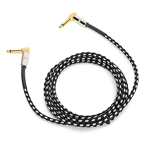 Keenso Jorindo Gitarrenkabel 22AWG Sauerstofffreier Kupferkern, 9,8 Fuß 6,35 Mm Gitarrenkabel mit Doppelten Isolierabdeckungen für Elektronische Organe, Elektrobass (JD6213) von Keenso