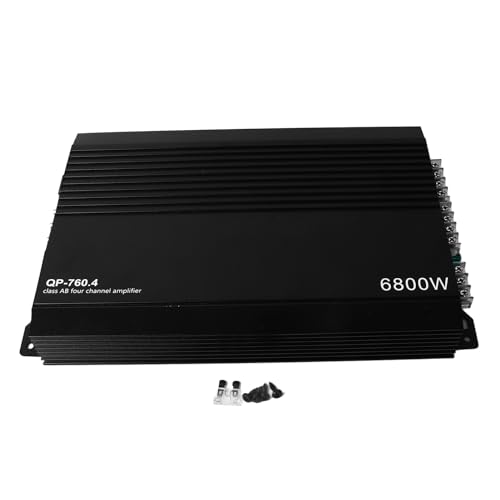 Keenso Kanalverstärker, Auto-Stereo-Verstärker, 4-Kanal-Leistungsverstärker aus Aluminiumlegierung mit Hoher Wärmeableitung für Autolautsprecher Keenso Kanalverstärker, Auto-Stereo-Verstärker, 4-Kanal-Leistungsverstärker aus Aluminiumlegierung mit Hoher Wärmeableitung für Autolautsprecher von Keenso