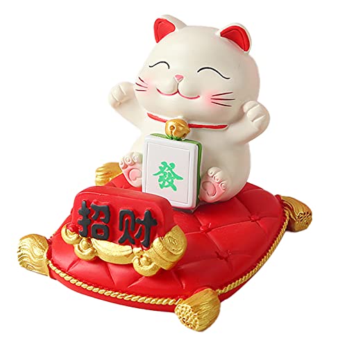 Keenso Lucky Cat Smartphone Stehen Niedliche Handfree Funktional für Auto Dashboard Home Office Desktop (Friedlich) (Glück) (Reichtum anziehen) von Keenso