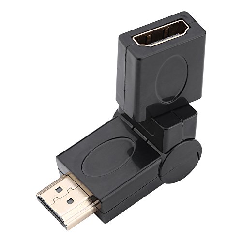 Keenso Männlicher Bis Weiblicher Adapter für die Maximale Datensignalintegrität Digitalkamera-Verbindung Schwarz Gold-plattiert 1 Pack von Keenso