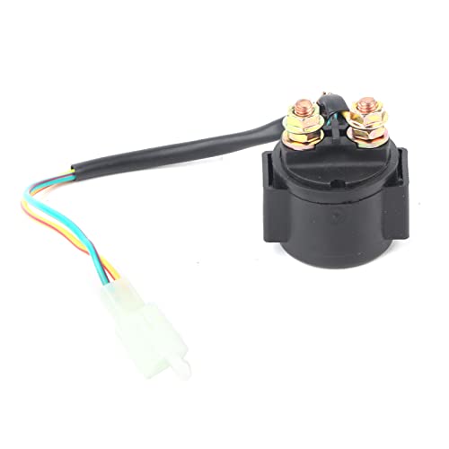 Keenso Motorrad Anlasser Magnetschalter, ATV 12V Starterrelais Solenoid Magnetschalter Anlasser EIN/Aus Schalter für GY6 Scooter Moped ATV von Keenso