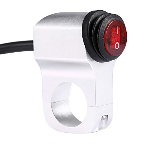Keenso Motorrad Lenkerschalter, 12V 16A Motorrad 22-23mm Lenker Wasserdichter Scheinwerferschalter Scheinwerfer Nebelleuchte EIN/Aus Schalter für Motorrad Roller Schalter im Auto Keenso Motorrad Lenkerschalter, 12V 16A Motorrad 22-23mm Lenker Wasserdichter Scheinwerferschalter Scheinwerfer Nebelleuchte EIN/Aus Schalter für Motorrad Roller Schalter im Auto von Keenso