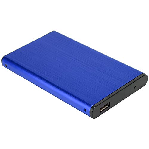Keenso Stabiles 2,5 -Zoll -USB2.0 Notebook External HDD Hülle, 480 Mbit/S Getriebegeschwindigkeit, Klassisches Screw Fixed Design für Mobiles Festplattengehäuse (BLUE) von Keenso
