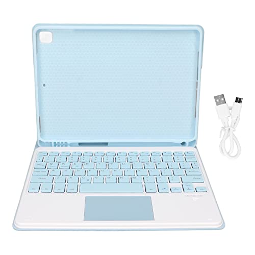 Keenso Tastaturgehäuse, Treibbare Tastatur mit Bleistifthalter für 9,7 Zoll Abtrennbarer Tastatur (Blue) von Keenso