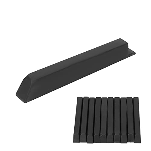 Piano Black Key ABS Keytop -Set -Kit für Ersatz 10pcs Mattinstrumentenzubehör Einfache Installation, Großartiges Spielerlebnis von Keenso