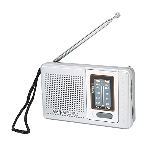 Portable Pocket AM FM Radio Superior Soundqualität für Outdoor-Reisende Silbergrau Eingebaute Lautsprecher Portable Pocket AM FM Radio Superior Soundqualität für Outdoor-Reisende Silbergrau Eingebaute Lautsprecher von Keenso
