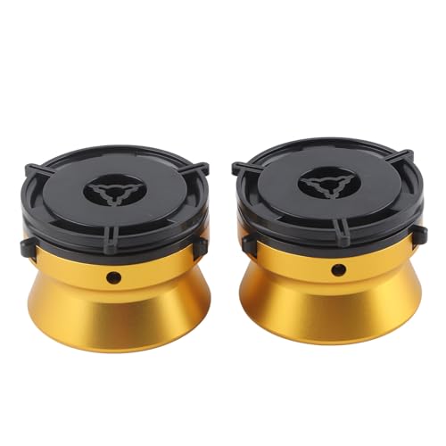 Präzise Gefertigte NAB -Hub -Adapter Universal Ladegerät für die Rolle der Reel Klebeband Rekorder für Studer, Akai (GOLD) von Keenso