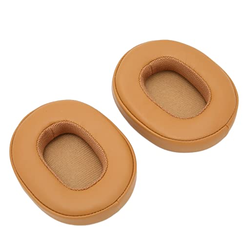 Proteinleder HESH3 Headset Ohrpolster, Weiche Ersatzohrkissen für Drahtloses Headset, Hohe Elastizitäts -Ohrhörer für Bequemes Hören, 2 Kopfhörerpolster Easy Installation (Hellbraun) von Keenso