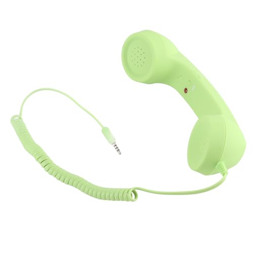 Retro -Handy -Mobilteil, Handy -Mobilteil USB C Strahlungsnachweis Vintage -Festnetzhelfer Handys mit 3,5 Mm Buchse für Smartphones (Green) von Keenso
