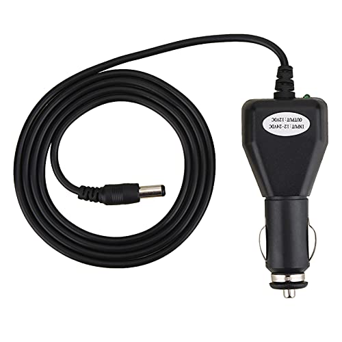 Schwarzes 5,5 -mm -Auto Ladegerät Adapter Universal für 10/12 Zoll T TSC Digital TV, 12 V/24 V Fahrzeug von Keenso