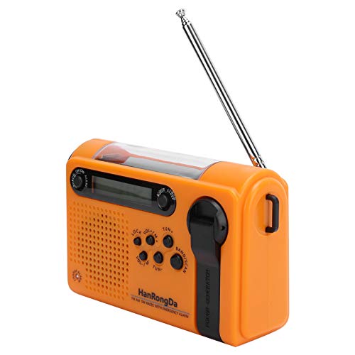 Solar -Lade -Radio, Tragbares Full -Band -Radio -FM/Am mit Taschenlampe für den Einsatz von Notfällen Im Innenbereich Im Freien von Keenso