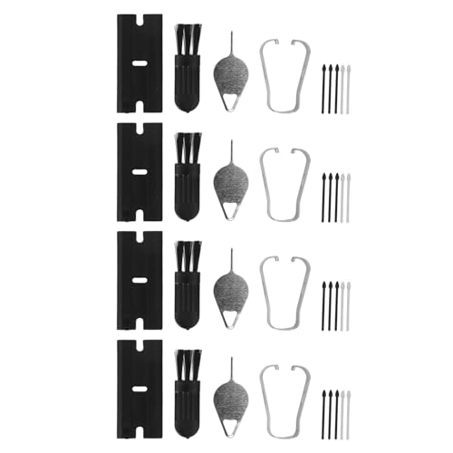 Stylus Stift Tip Set, 4 Sets Stylus Ersatz Tipps Glatte Installation Tool für Tab S9 S9 Plus Ultra FE (Schwarzgrau) von Keenso