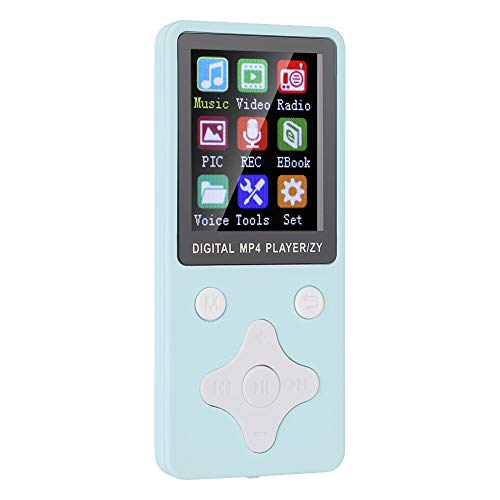 T1 Music MP3 MP4 Player Support für 32G-Speicherkarte, Rhombus-Tasten für Einfache Navigation, 8G MP4 Music Player mit 6-8 Stunden Wiedergabe, für Reisende (Blue) von Keenso