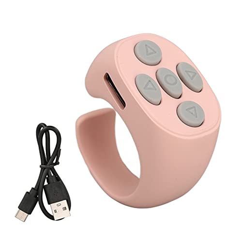 TIKTOK -Scrolling -Fernbedienung, Page Turner für E -Book -Lesen, Kamera Shutter -Controller für Foto und Video (PINK) von Keenso