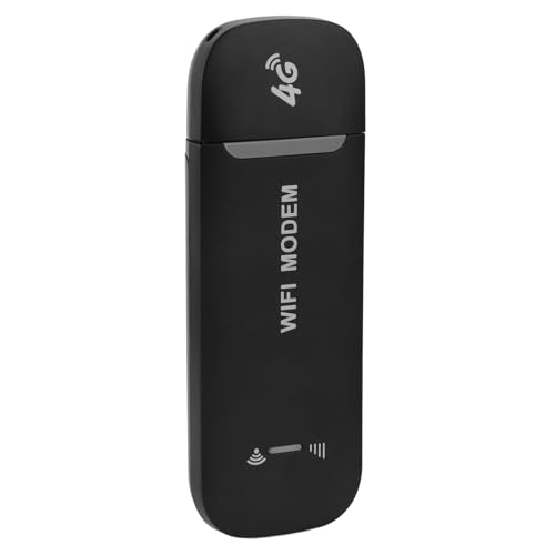Tragbarer 4G USB WLAN -Plug -and Play Hochgeschwindigkeit Internet Freigabe für Reisende Abscard Slot: Standard SIM Karten Multi Geräte Unterstützung für Bis zu 10 Benutzer (Black) von Keenso