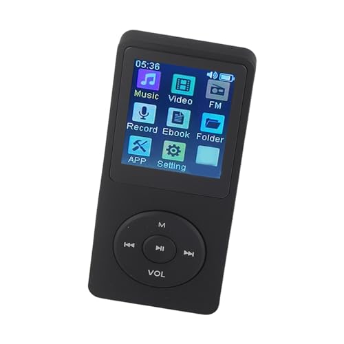 Tragbarer MP4 -Player -Verlustloser Sound mit Ladekabel für Unterhaltung, Rot (Black) von Keenso