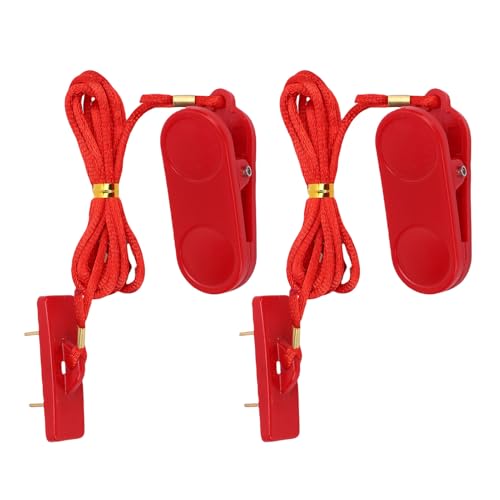 Universal Treadmill Safety Key Sustainable Not Stop Switch für Fitnessstudio, 2 PCs Zum Ausführen von Maschinenbenutzern Universal Treadmill Safety Key Sustainable Not Stop Switch für Fitnessstudio, 2 PCs Zum Ausführen von Maschinenbenutzern von Keenso