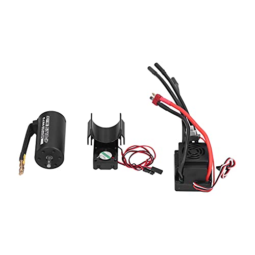 VGEBY RC Motor Brushless ESC Set, 3670 2150KV Brushless Motor+120A ESC+Motor Kühlkörper für 1/8 Fernbedienung Auto von Keenso