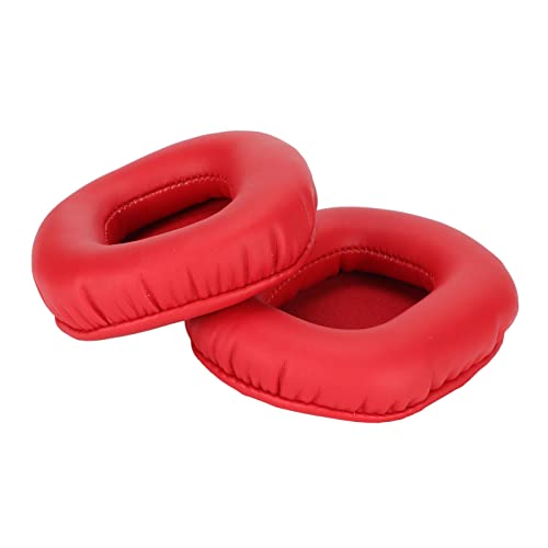 W800BT W8088BT Kopfhörer -Ohrpolster Weiche Protein Leder Ersatzkissen - Sound Isolierend für Ersatz, 2 Ohrtekissen (Rot) von Keenso
