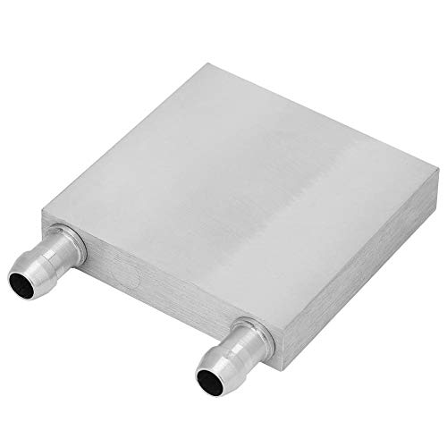 Wasserkühlblock Aluminium Wasserkühlblock Kühler Wasserkühlkopf Flaches Abwasser für CPU-Grafik-Kühlkörper(60 * 60 * 12 mm) von Keenso