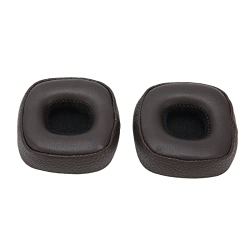 Weiche Protein -Leder -Ohrpolsterkissen für Major III Kopfhörer, Benutzerdefinierte Fit Ohrpolster für Erweiterte Bass, 2 PCs Headset für Einfache Installation, für Audiophile (Brown) von Keenso