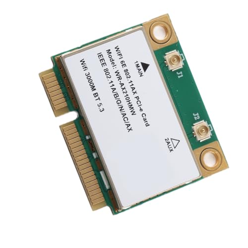 Wireless Net Card Triple Band Gigabit 6GHz WiFi -Karte für Laptop, MU MIMO -Technologie für Notebook/Small Host/All in Einem Computer, PCB Material Wireless Net Card Triple Band Gigabit 6GHz WiFi -Karte für Laptop, MU MIMO -Technologie für Notebook/Small Host/All in Einem Computer, PCB Material von Keenso